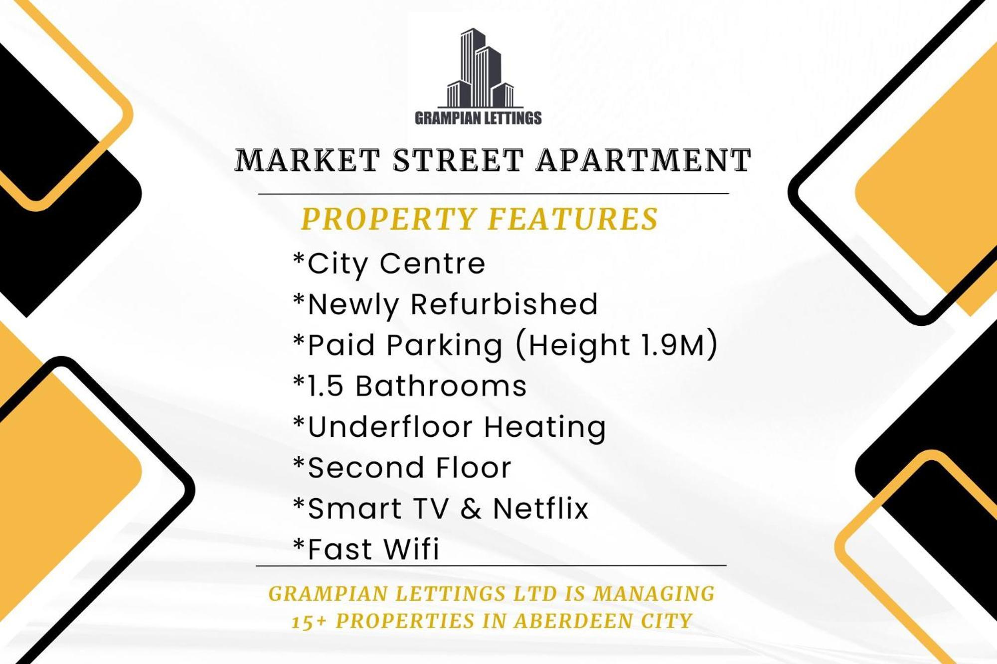 Market Street Apartments ✪ Grampian Lettings Ltd Aberdeen Exterior photo